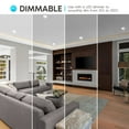 thumbnail image 5 of Luxrite 4 inch Gimbal LED Recessed Light, 8W=60W, 5 Color Selectable, Dimmable, 700 Lumens, Wet Rated, ETL Listed 6-Pack, 5 of 7