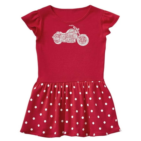 

Inktastic Distressed Motorcycle Gift Toddler Girl Dress