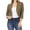 Brown, variant on Cardigan for Women Fashion Mid Sleeve Top Solid Color Casual Jacket Business Small Suit Women Suit Jacket Girls Zip Up Jacket