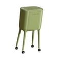 thumbnail image 4 of Cubo de basura con ruedas de 16 l para el hogar, con patas , sencillo y con tapa, para tocador, dormitorio, baño y oficina. Verde, 4 of 9
