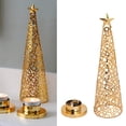thumbnail image 4 of Scented Candle Holder, Delicate Metal Christmas Tree Candle Stand Ornament  For Study For Family Member, 4 of 8