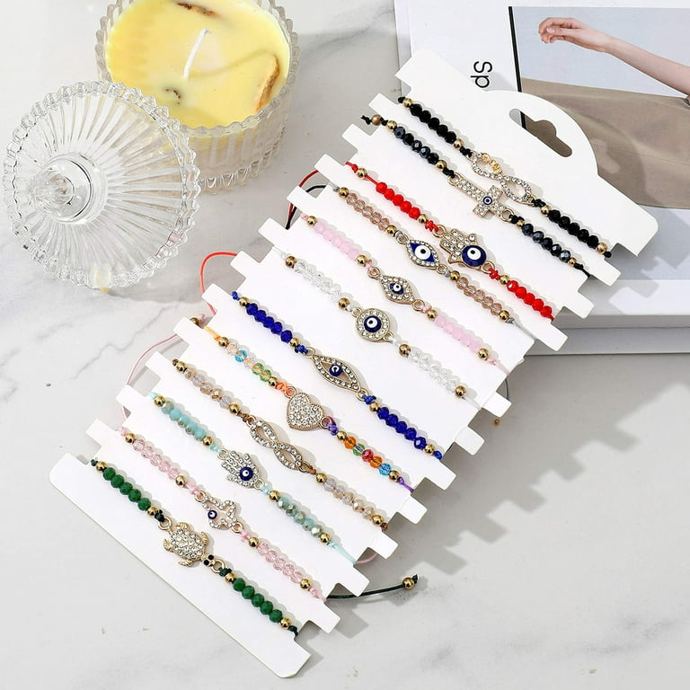 12 PCS Evil Eye Bracelets Pack For Women Girls Boys Mexican Braclets Set  Protection Amulet Anklets Jewelry Gift - AliExpress