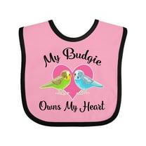 Inktastic Budgie Parakeet Budgerigar Pet Girls Baby Bib