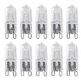 thumbnail image 1 of 10 Pack G9 Base Halogen Bulbs 120V 40W Replacement Home Lighting Warm White Bright, 1 of 4
