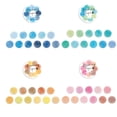 thumbnail image 1 of rollos, pegatinas redondas de cinta grabable con puntos de caramelo perfumados de colores de flores para sobres de diario de álbumes de recortes, 1 of 5