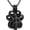 A-Black, variant on Hollow Urn Cremation Jewelry for Ashes Pet Paw Print Urn Cremation Jewelry for Dog / Cat / Pet Memorial Jewelry Gifts Memorial Locket Ashes Urn Necklace