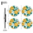 thumbnail image 2 of Battery Operated Analog Wall Clocks Non-Ticking Silent Modern Clock Decorative for Home,Office-Roses In Vintage Floral Pattern Background(12inch), 2 of 4