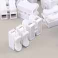 thumbnail image 4 of KAKOWELY wire connector 50PCS/Set Wire Lamp Push-type Terminal Block Connector Two-position Quick Spring Butt Jointer(White)0.79"X0.69"X0.53", 4 of 4