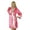 Pink, variant on Bimba Women Short Classic Satin Robe Getting Ready Bride Bridesmaid Robes Kimono Sleeve Coverup