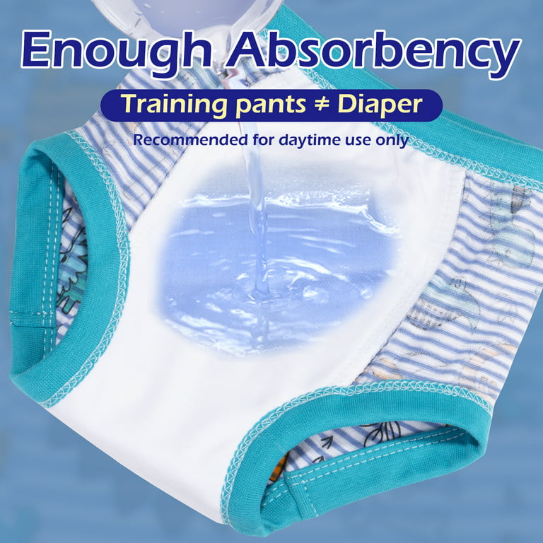 BIG ELEPHANT Baby Boys Training Pants, Toddler Potty Training Underwear  100% Cotton, 5T 