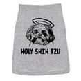 thumbnail image 1 of Dog Shirt Holy Shih Tzu Funny Clothes for Small Puppy (Heather Grey) - XL, 1 of 3