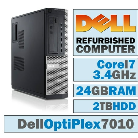 64 Bit Pcie Tv - REFURBISHED Dell OptiPlex 7010 DT/Core i7-3770 Quad @ 3.4 GHz/24GB DDR3/2TB HDD/DVD-RW/WINDOWS 10 PRO 64 BIT