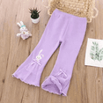 thumbnail image 4 of Temporada de primavera 2023, pantalones acampanados para niñas, prendas de vestir exteriores elegantes, pantalones versátiles de moda para niños, recién llegados, 4 of 5