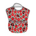 thumbnail image 2 of Zufioo Cute Tomato Print Toddler Adjustable Waterproof Bib, 11.6x15 Inch Feeding Bib Suitable for 6-24 Month Babies, 2 of 8