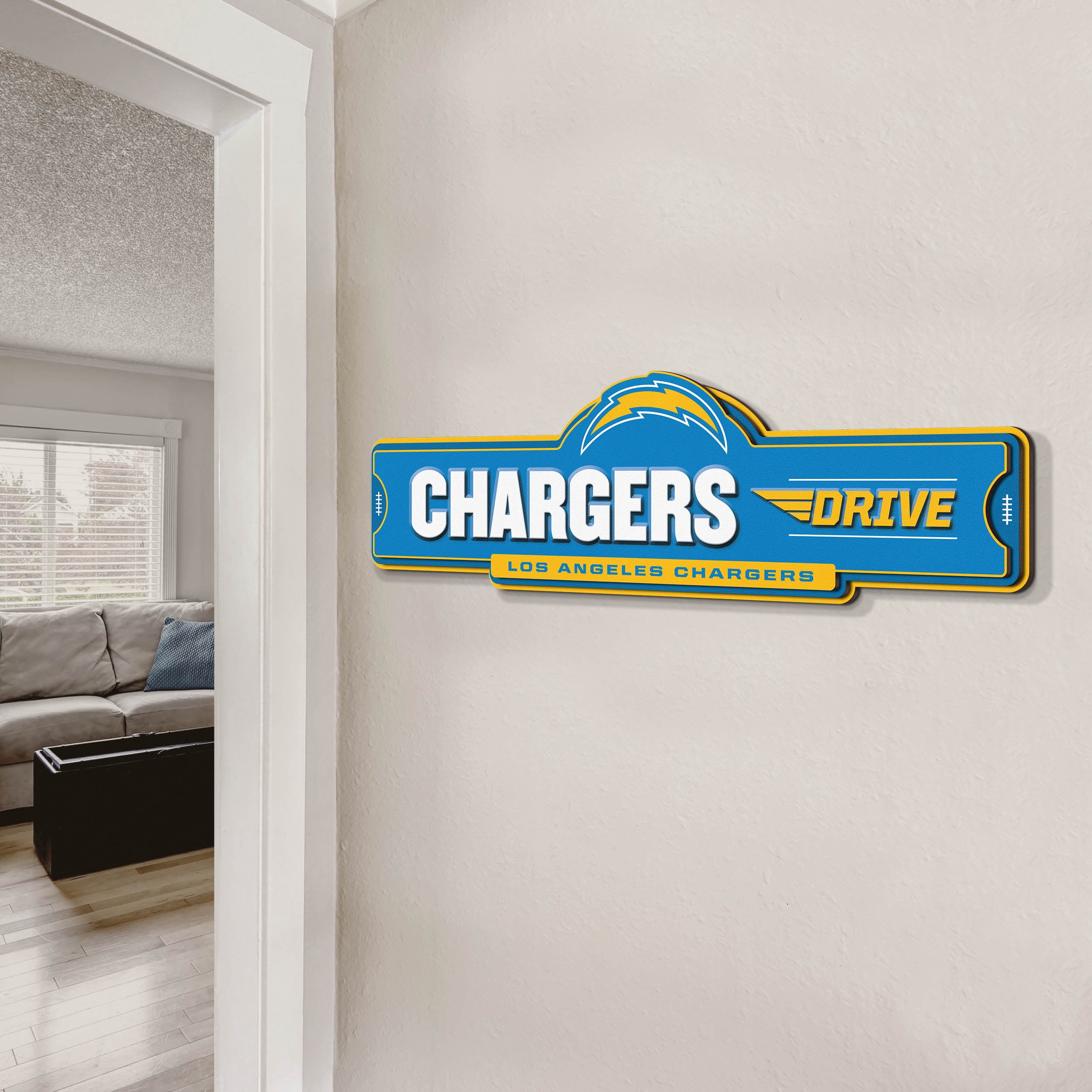 YouTheFan NFL Los Angeles Chargers Street Sign