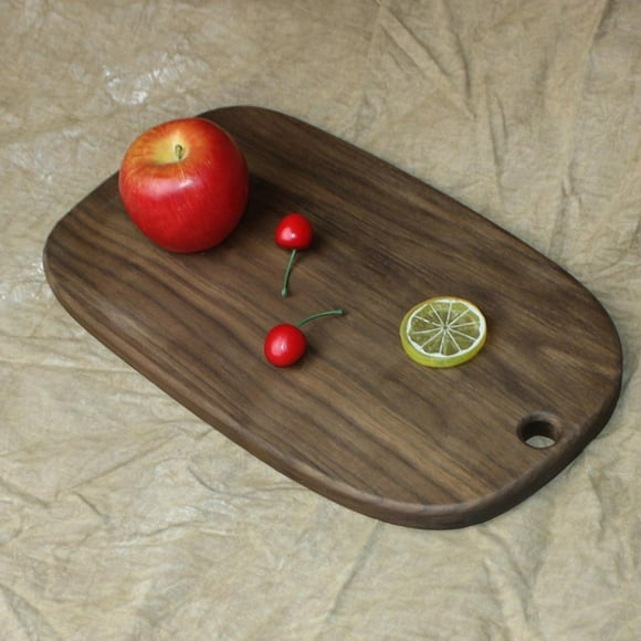 Elodie Walnut Wood Cutting Board with Handle Kitchens Chopping and Serving Tray #2 2