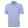 thumbnail image 2 of Men's Cutter & Buck  Blue Montana State Bobcats Vault DryTec Virtue Eco Pique Stripe Recycled Polo, 2 of 3