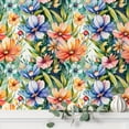 thumbnail image 4 of 1 Roll Vintage Style Flower Pattern Wallpaper, Waterproof Stainproof Self-Adhesive, Easy To Clean Contact Paper For Living Room, Kitchen, Bedroom, Home And Dormitory Furniture Decoration, 4 of 5