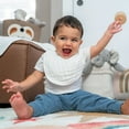 thumbnail image 6 of Comfy Cubs Muslin Cotton Baby Bibs, 8 Pack, Adjustable with Easy Snaps, Soft & Absorbent, White, 6 of 11