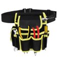 thumbnail image 5 of MERRYHAPY Heavy Duty Electrician Tool Belt Bag Black Multi-Functional Utility Pouch for Tool Storage, 5 of 8