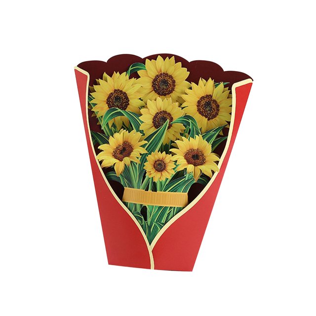 Tarjetas - Papel Forever Romántico Ramo de Flores Mamá Mujer Regalos Tarjeta de Felicitación para Vacaciones Día de Acción de Gracias Pa Estilo A Macarena Tarjetas emergentes de papel