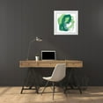 thumbnail image 3 of Vess, June Erica 26x26 White Modern Wood Framed Museum Art Print Titled - Jade Schematic IX, 3 of 4