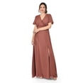 thumbnail image 1 of Vestido largo con abertura Roman Fashion /Juvenil, 2010 (Chedron) cafe 2X, 1 of 5