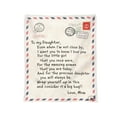 thumbnail image 1 of Home Textile To My Daughter Warm Gift Blanket Letter Blanket Christmas Holiday Birthday Gift Envelope Blanket for Daughter (AC), 1 of 4