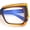 Blue Orange, variant on Womens Oversized Thick Squared Cat Eye Clear Lens Fashion Eyeglasses Black Tortoise