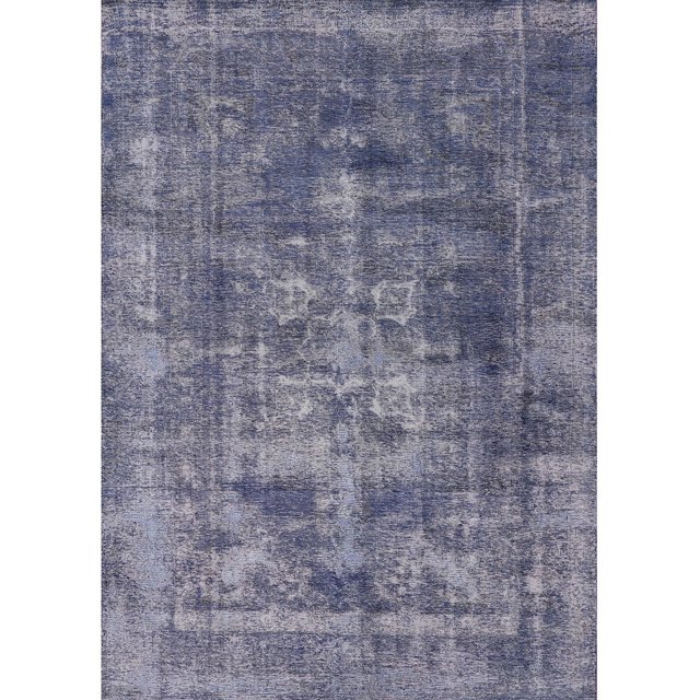 Ahgly Company Tapis d'Intérieur Rectangle Mid-Century Moderne Pourpre Zone Orientale, 8' x 10'
