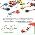 thumbnail image 6 of Yokua 50Pcs Fishing Line Sink Slides, Fishing Float Connector Bobber Sliding Swivels, 6 of 8