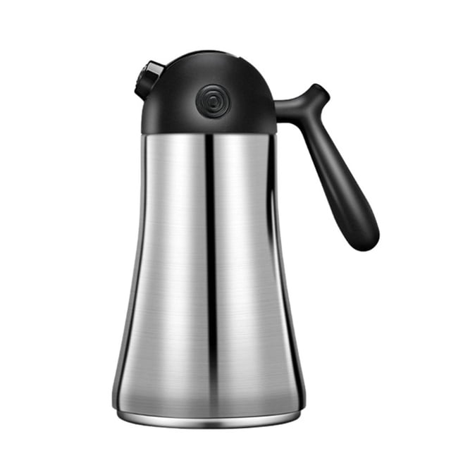 Envase de aceite de acero inoxidable 1pc 1000ml Abrir automáticamente Botella de almacenamiento de salsa de soja