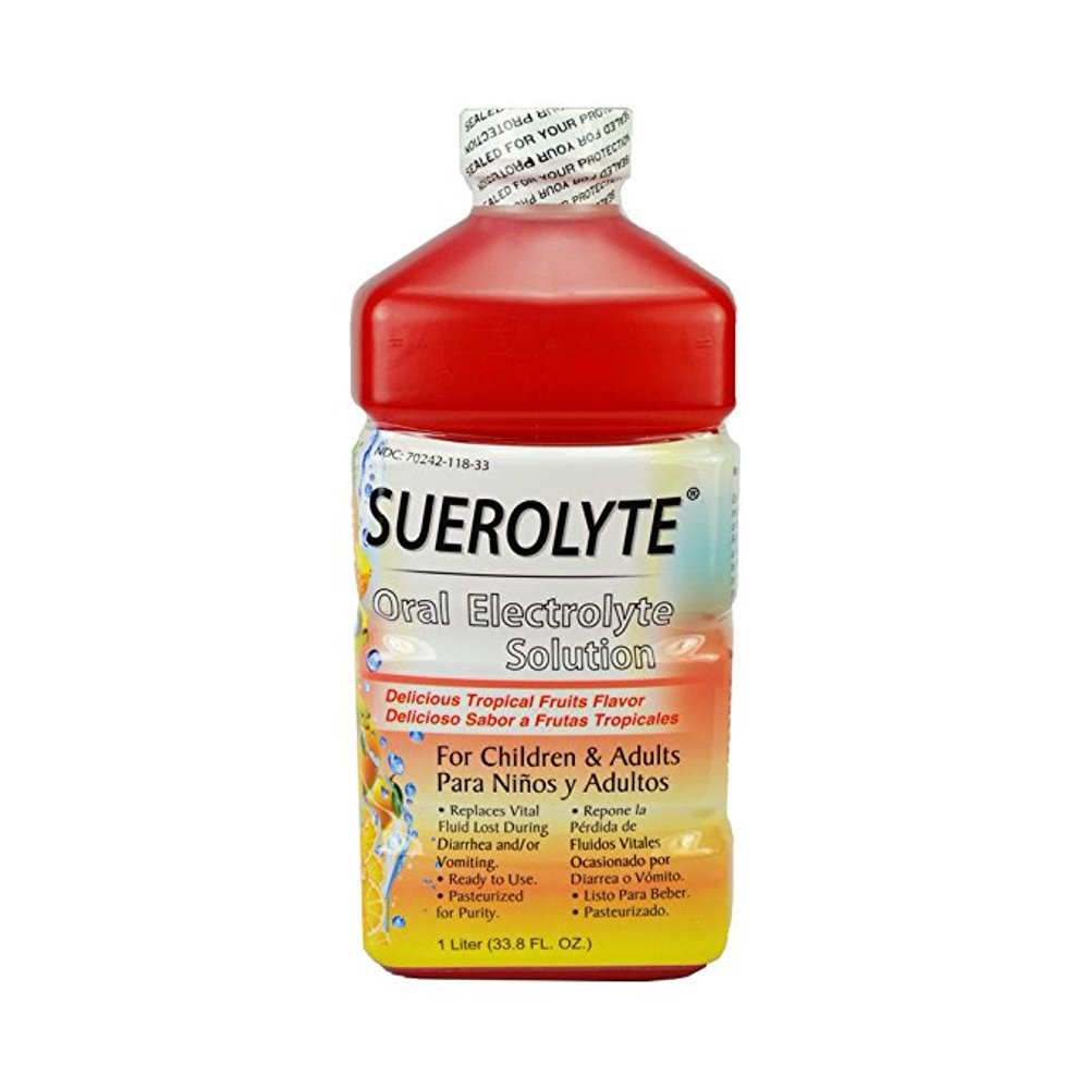 Suerolyte Fruit Punch 33.8 Oz, Suero Oral Electrolyte Solution
