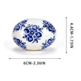 thumbnail image 2 of Handcrafted Blue and White Ceramic Easter Eggs Ornaments, Classic Holiday Decor Accents for Home and Office, Aesthetic Handmade Easter Decoration, Ideal Gift for Holiday and Daily Use, 1.76*2.36in, A, 2 of 4