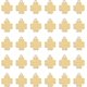 thumbnail image 1 of 30 colgantes de latón planos y redondos con forma de trébol de cuatro hojas para estampar, ideales para pendientes, pulseras, collares y joyería., 1 of 8