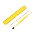 thumbnail image 3 of Limpiador de oídos con cepillo suave y cuchara, herramienta de limpieza de oídos, removedor de cerumen, juego de limpiador de oídos amarillo, 3 of 14