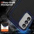 thumbnail image 3 of Designed for Samsung Galaxy A13 5G Case Galaxy A32 5G Case Gift Militay Grade Drop Protective Cover Shockproof Case for Galaxy A13 4G 5G Phone Case for Women Men boy Girl (Blue+Black), 3 of 17