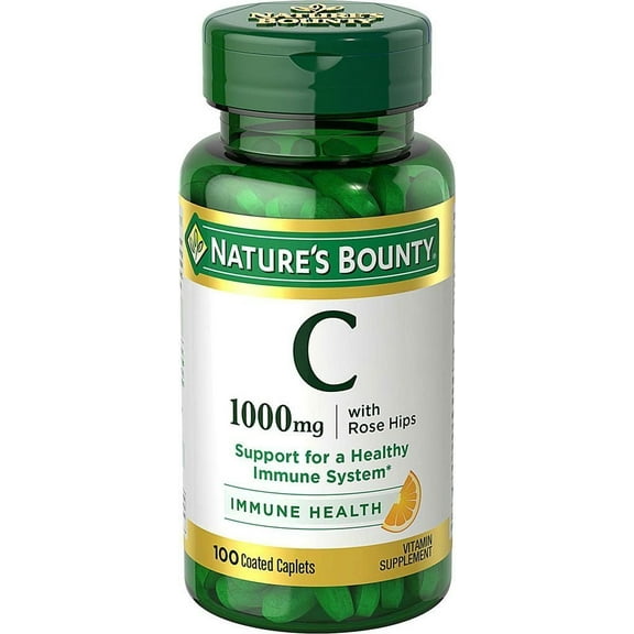 Nature's Bounty Vitamin C Immune Health 1000mg W/ Rose Hip, 100ct, 4-Pack