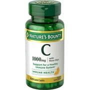 Nature's Bounty Vitamin C Immune Health 1000mg W/ Rose Hip, 100ct, 4-Pack