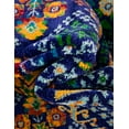 thumbnail image 4 of Unique Loom Calypso Collection Area Rug - Trinidad (7' 10" x 10' Oval Navy Blue/Green), 4 of 7
