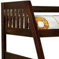 thumbnail image 4 of Mission Style Twin over Full Size Bed with Attached Ladder, Walnut Brown, 4 of 5