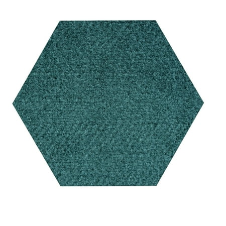 Saturn collection kids Favorite area rugs with Rubber Marine Backing for Patio, Porch, Deck, Boat, Basement or Garage with Premium Bound Polyester Edges Teal 10 '
