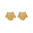 thumbnail image 2 of BemeyourBBs Baby Girl Thanksgiving Romper Embroideried Plaid Long Sleeve Jumpsuit, 2 of 9