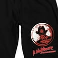 thumbnail image 2 of Nightmare On Elm Street Freddy Krueger Men's Black Sleep Pajama Shorts-Large, 2 of 5
