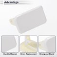thumbnail image 4 of Unique Bargains Front Right Side Bumper Headlight Washer Nozzle Cover Cap for BMW X3 3.0L L6 2007-2008 Bumper Trim Nozzle Cover No.61673443132 White 1 Pcs, 4 of 7