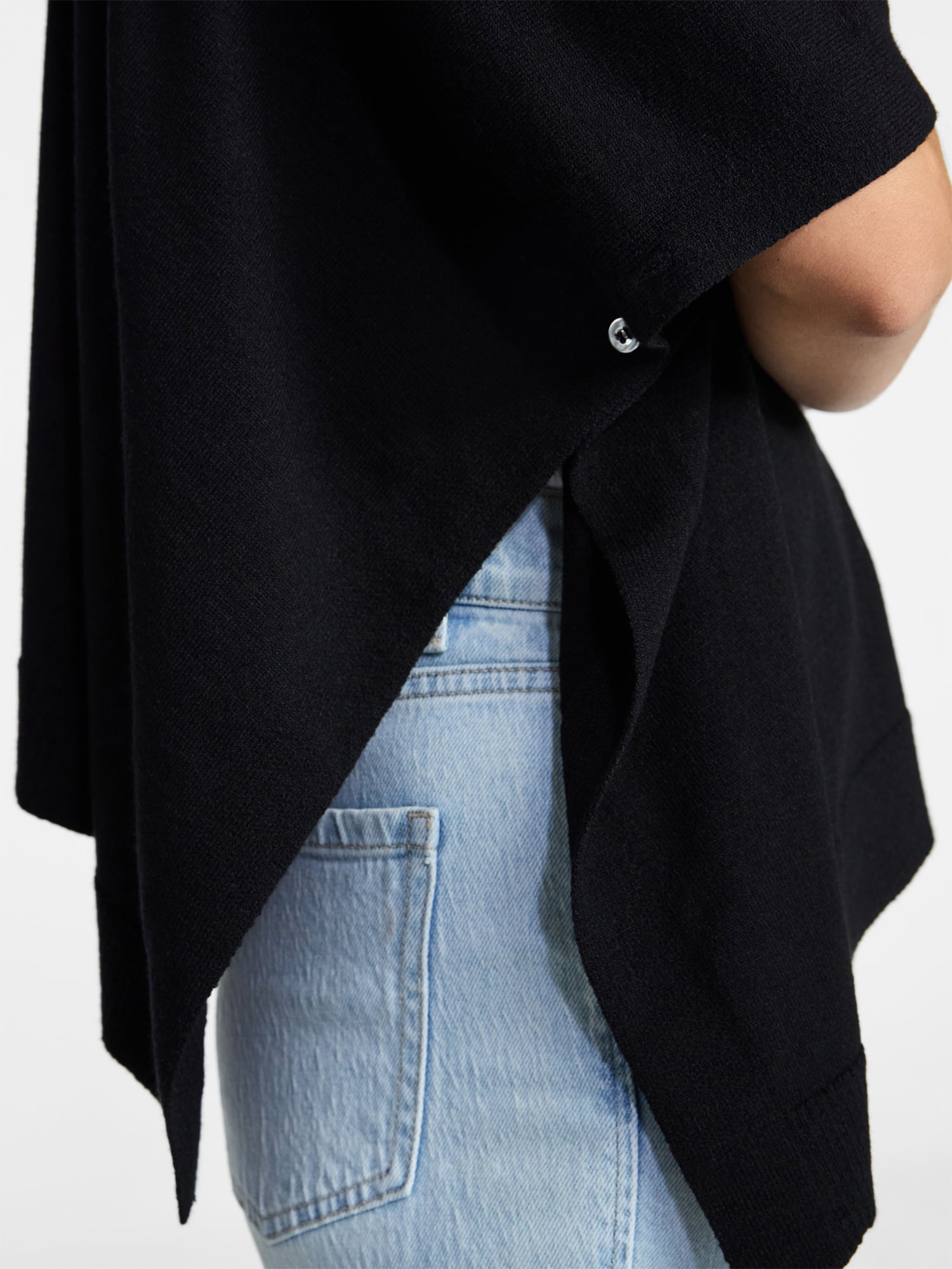 Time and Tru Women's Knit Wrap, Lightweight, Open Front, Sizes S/M-2XL/3XL, Fashion Cover-Up
