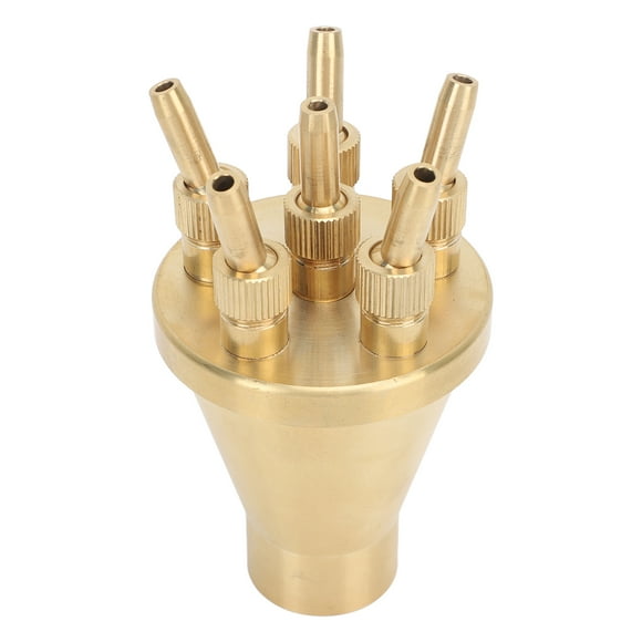 Copper Fountain Sprayer, Copper Straight Water Column Sprinkler Center Straight Water Column with Porous Scattering Nozzle Suitable for Architectural Fountains