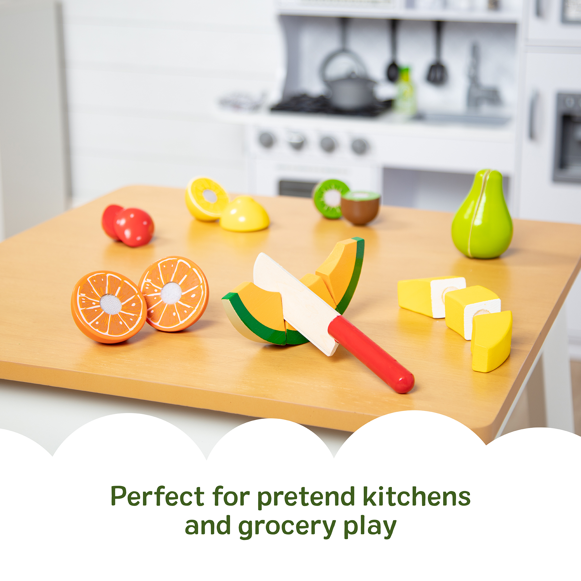 Melissa & Doug Cutting Fruit Set with Wooden Storage Crate photo 4