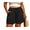 01 Black, variant on Women's Plus Size Shorts Drawstring Comfy Elastic Waist Shorts Wide Leg Summer Short With Pockets XL-5XL