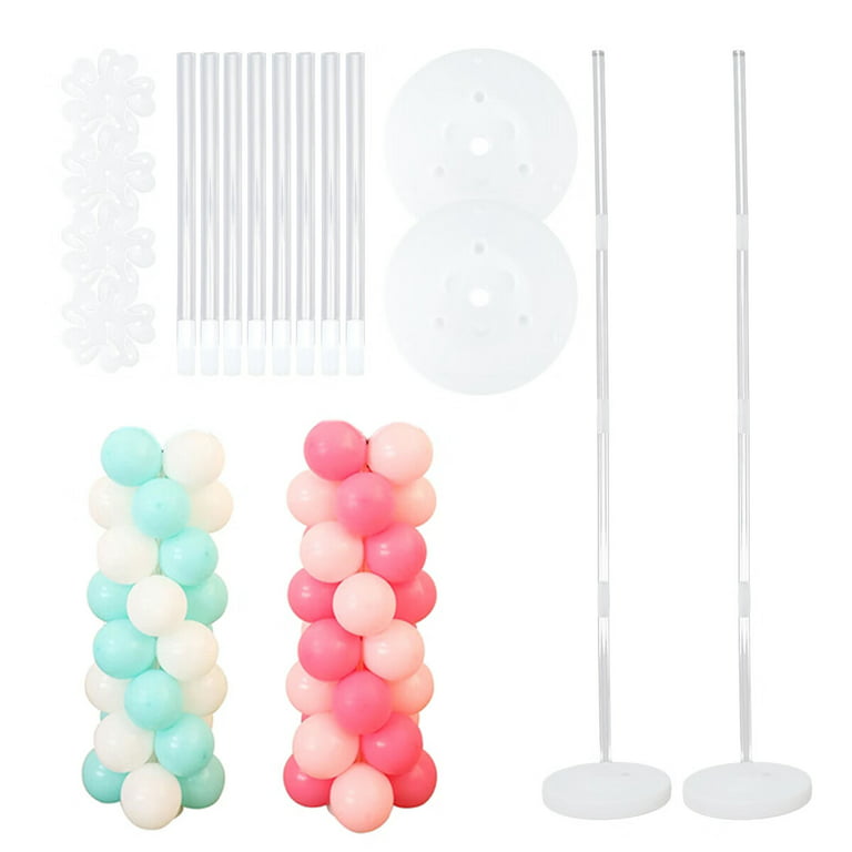 Baby Shower Flower Balloon Columns